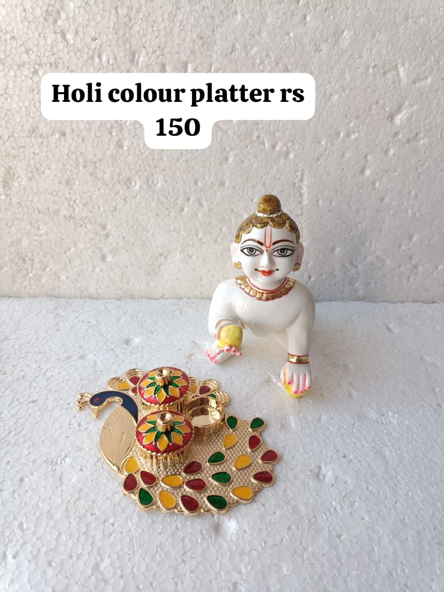 Holi colour plate