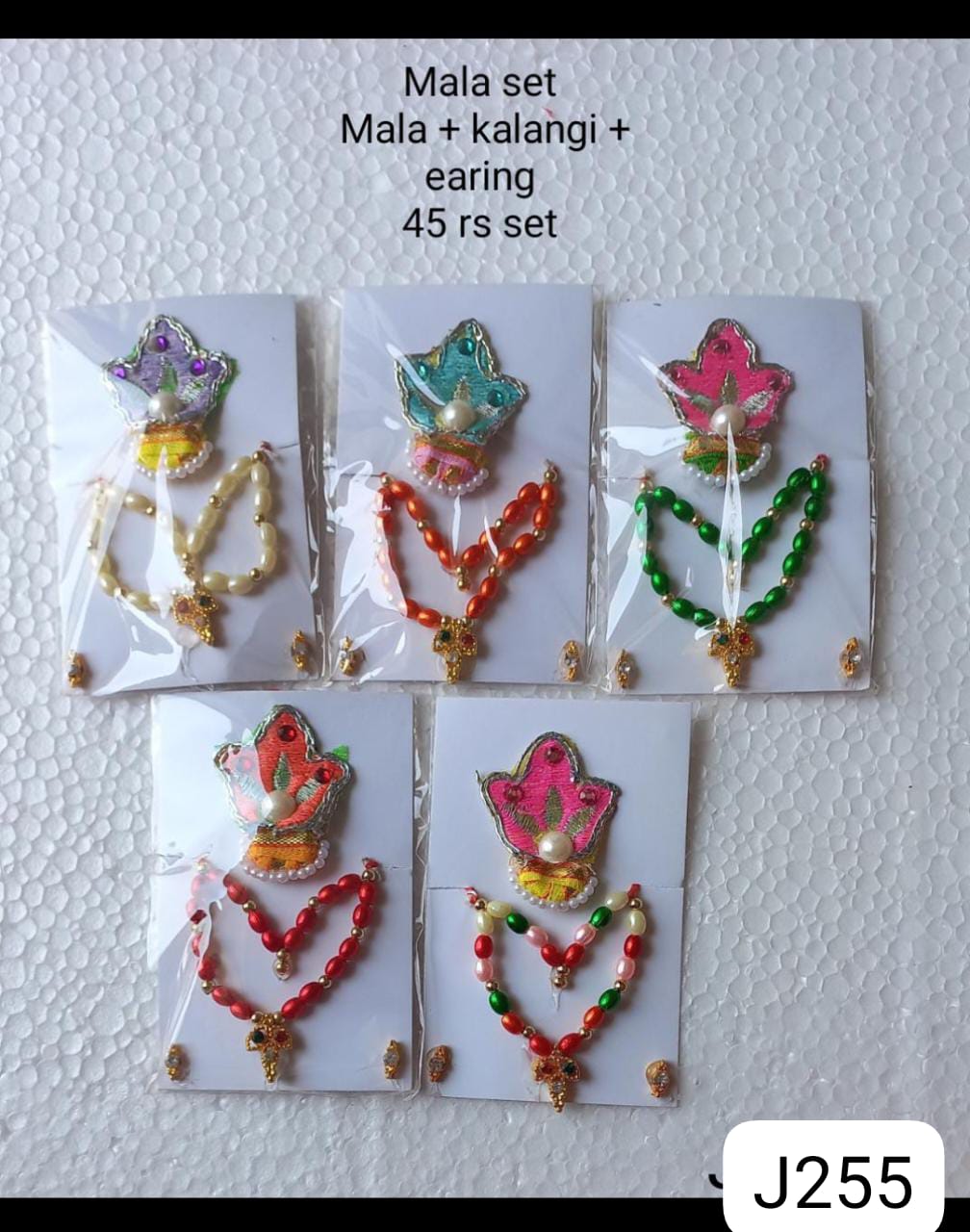 Mala set with kalangi and earring
