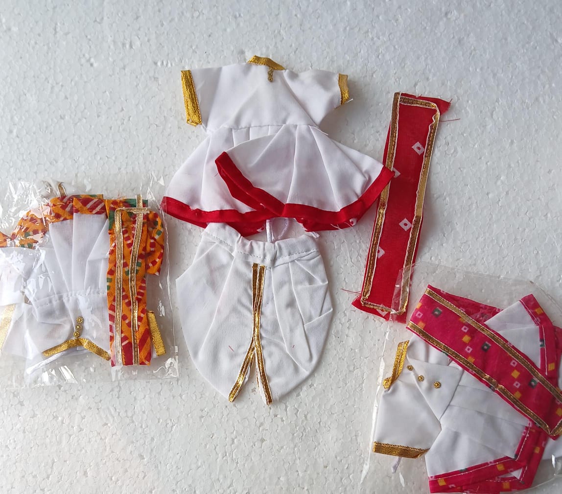 Dhoti +frock kurta+patka set 5/6 no.