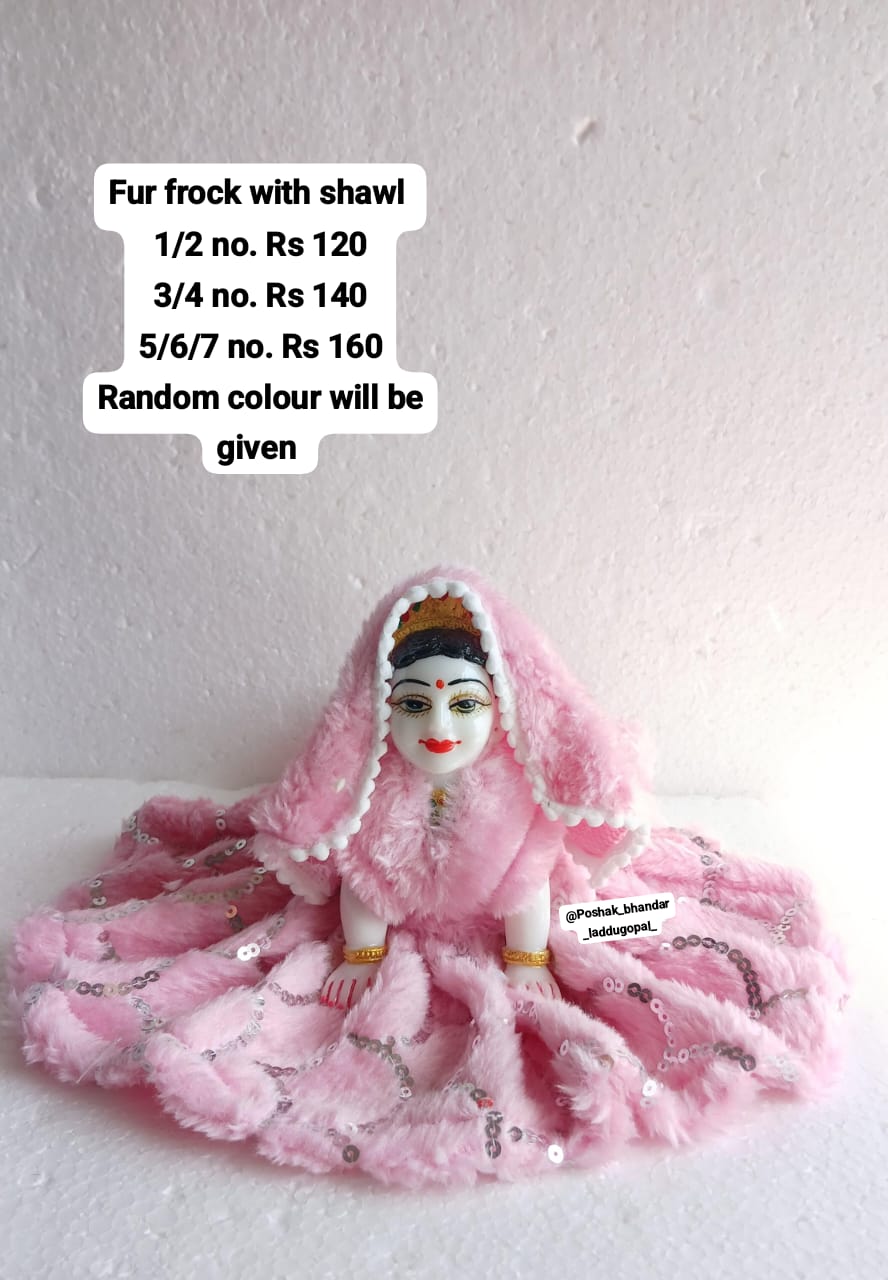 Fur dress with small shawl