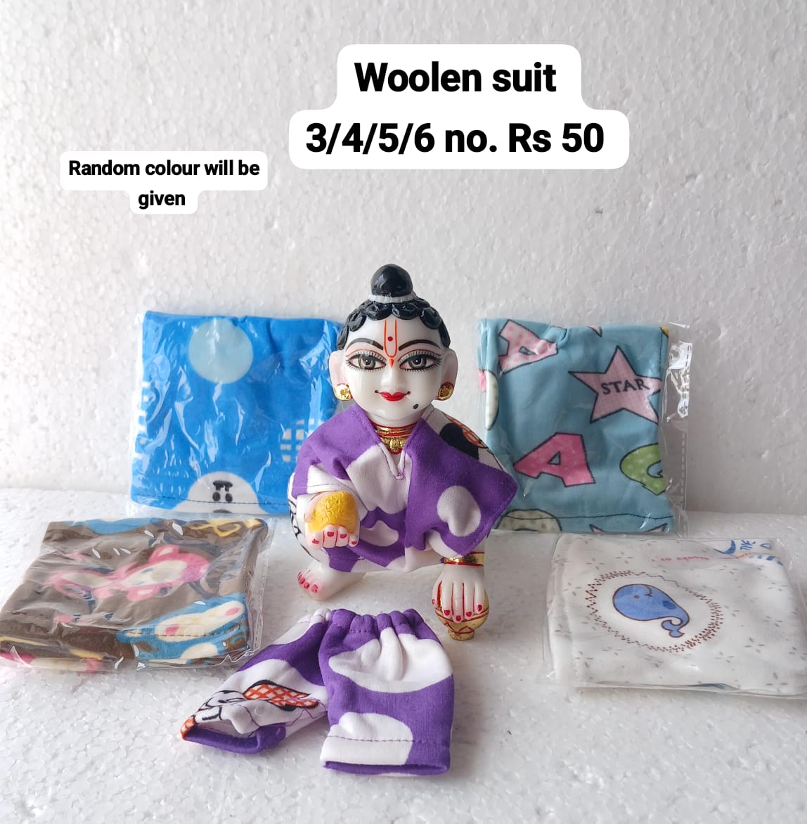 Woolen night suit ( 0 to 6 no. )