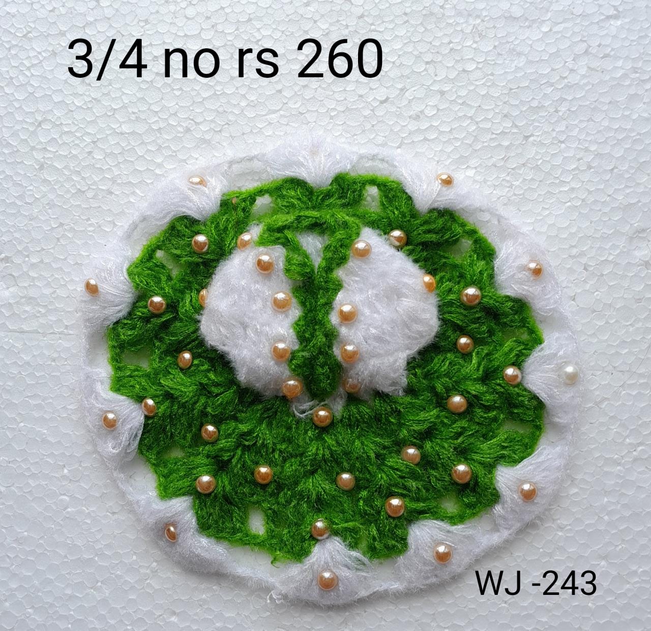 3/4 no. Dress Woolen ( Moti work )