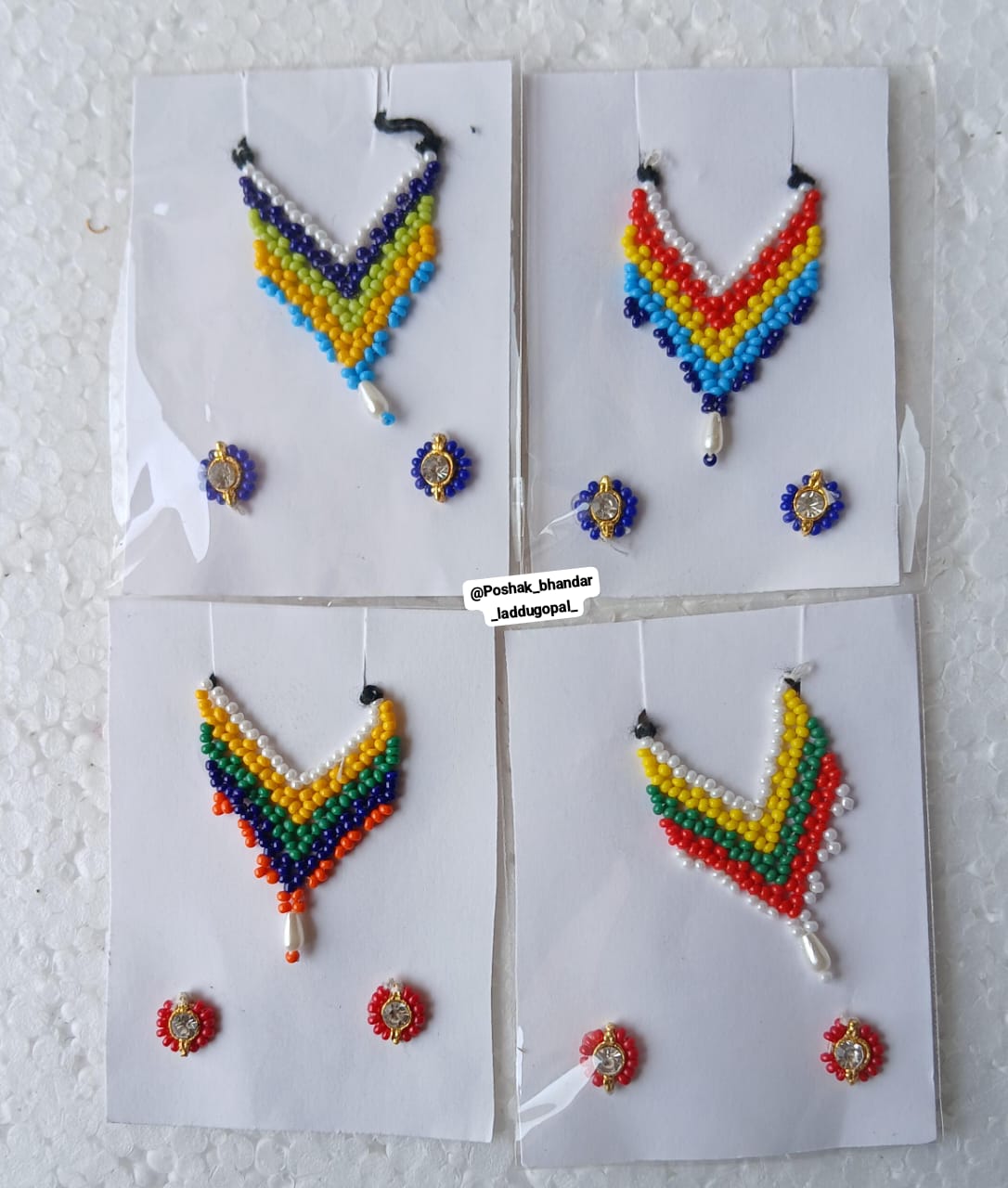 Mala multicoloured with earring