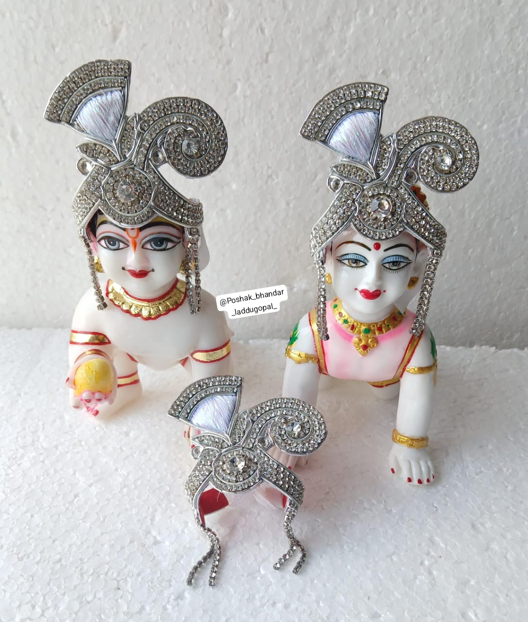 Zardosi handwork mukut