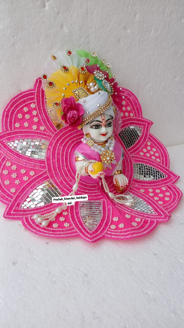 Kamal ( lotus collection) heavy pink dress with heavy pagdi