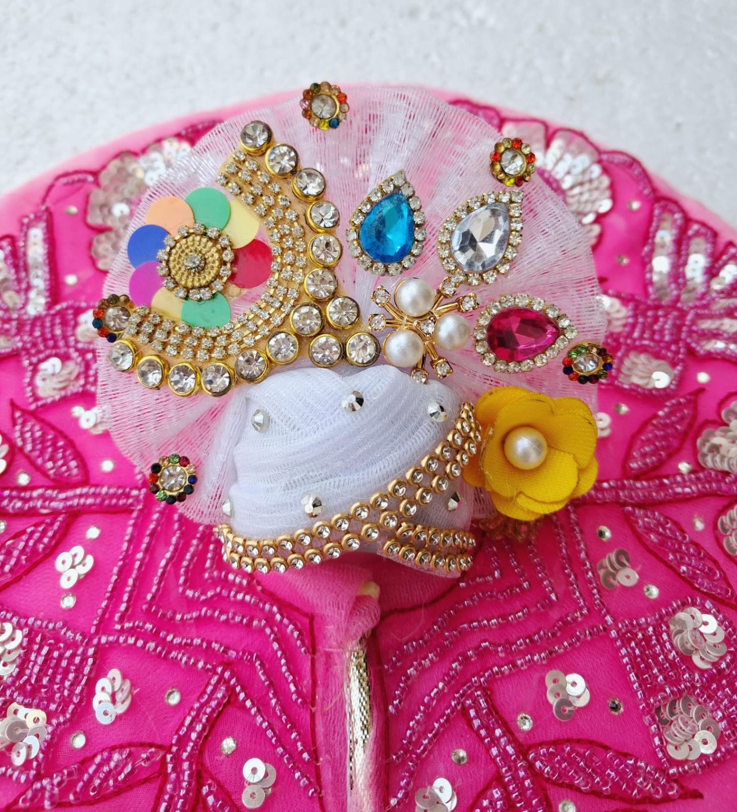 5 no. Heavy handwork dress with pagdi and patka