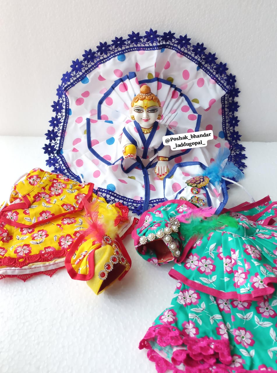 Cotton dress with pagdi