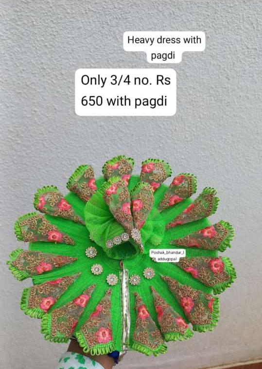 3/4 no. Heavy dress with pagdi