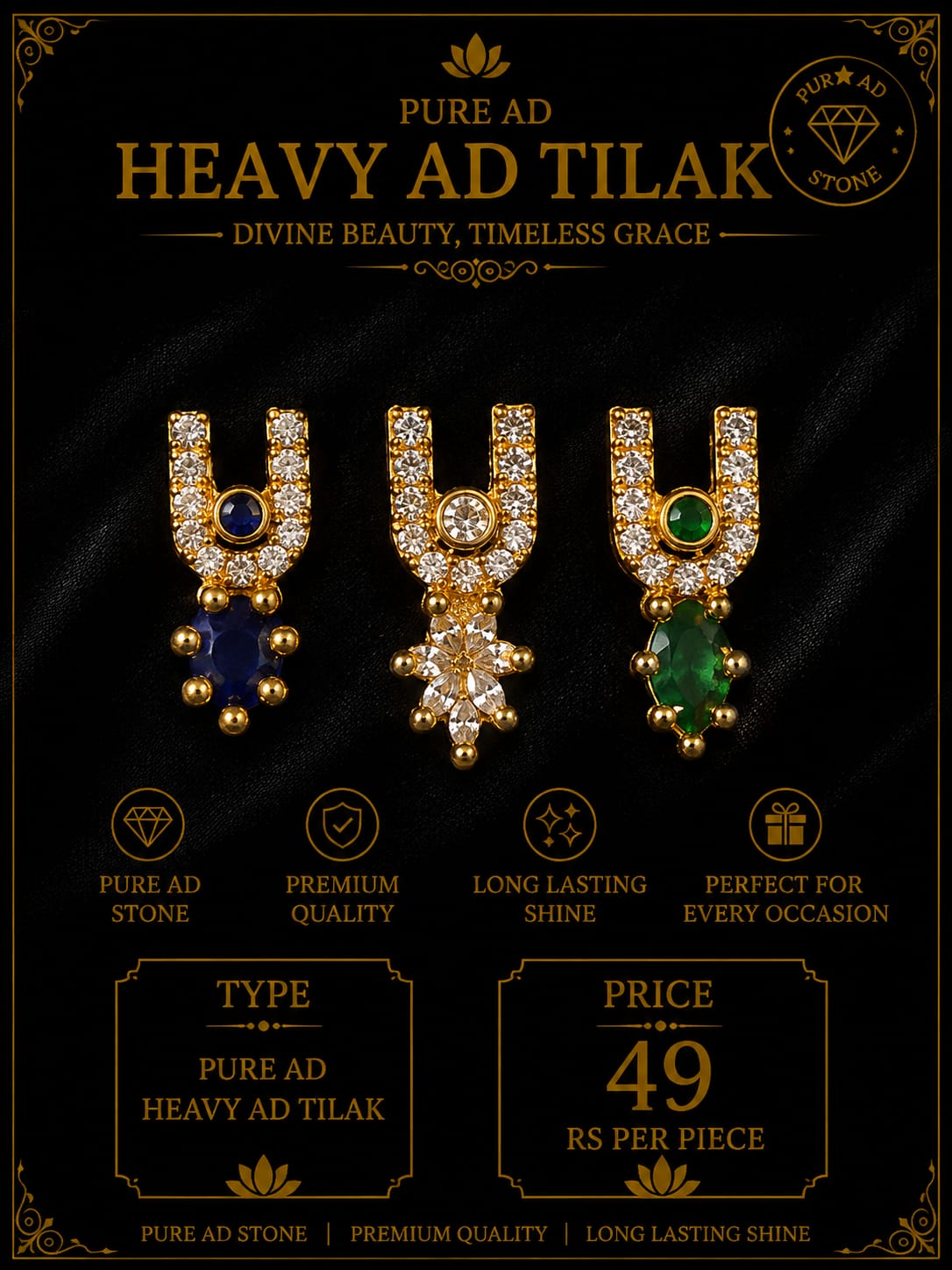 Medium size tilak