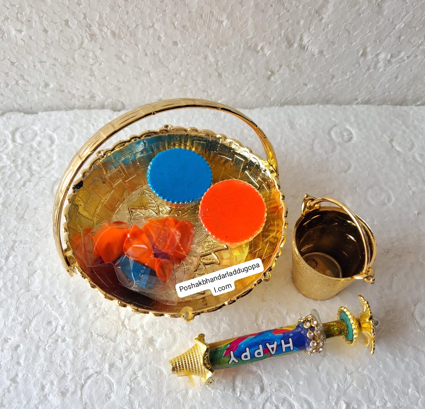 Basket plate pichkari set
