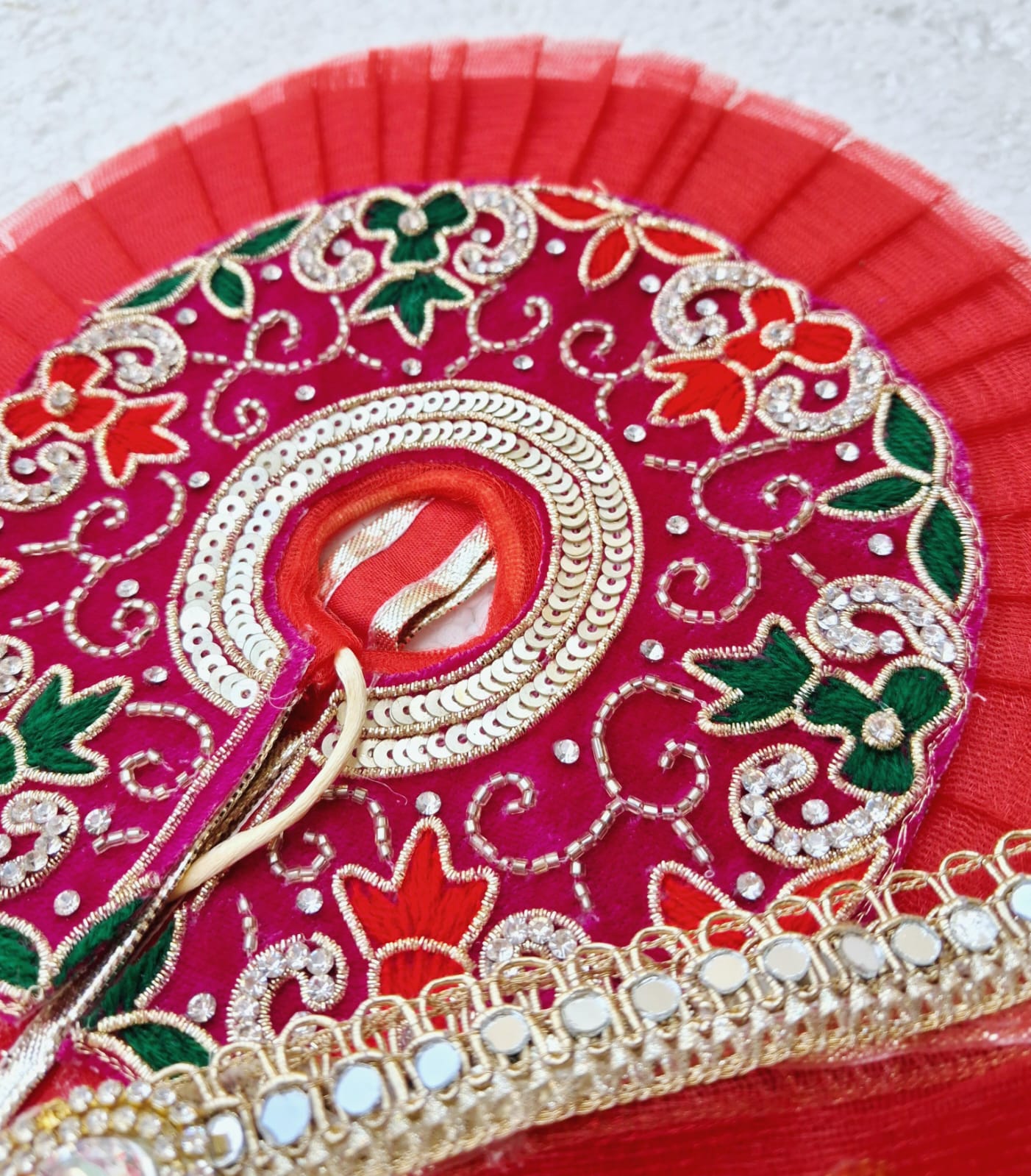 3/4 no. Heavy handwork dress with heavy duppata