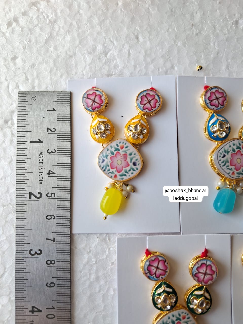 Handpainted Meenakari mala