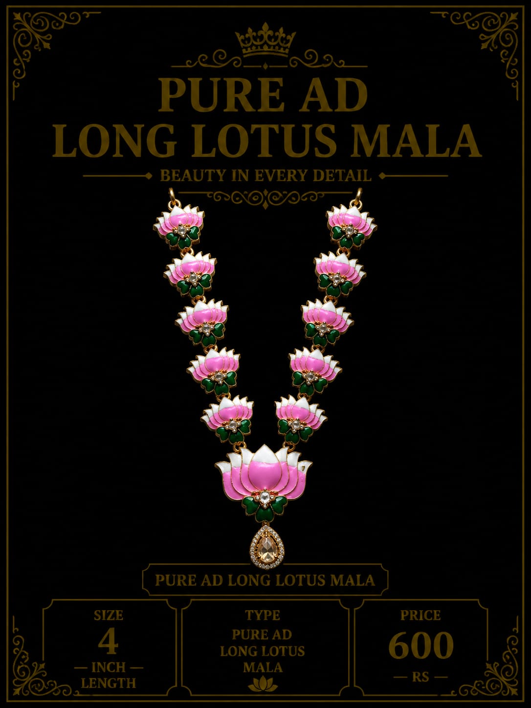 Pure ad long lotus mala