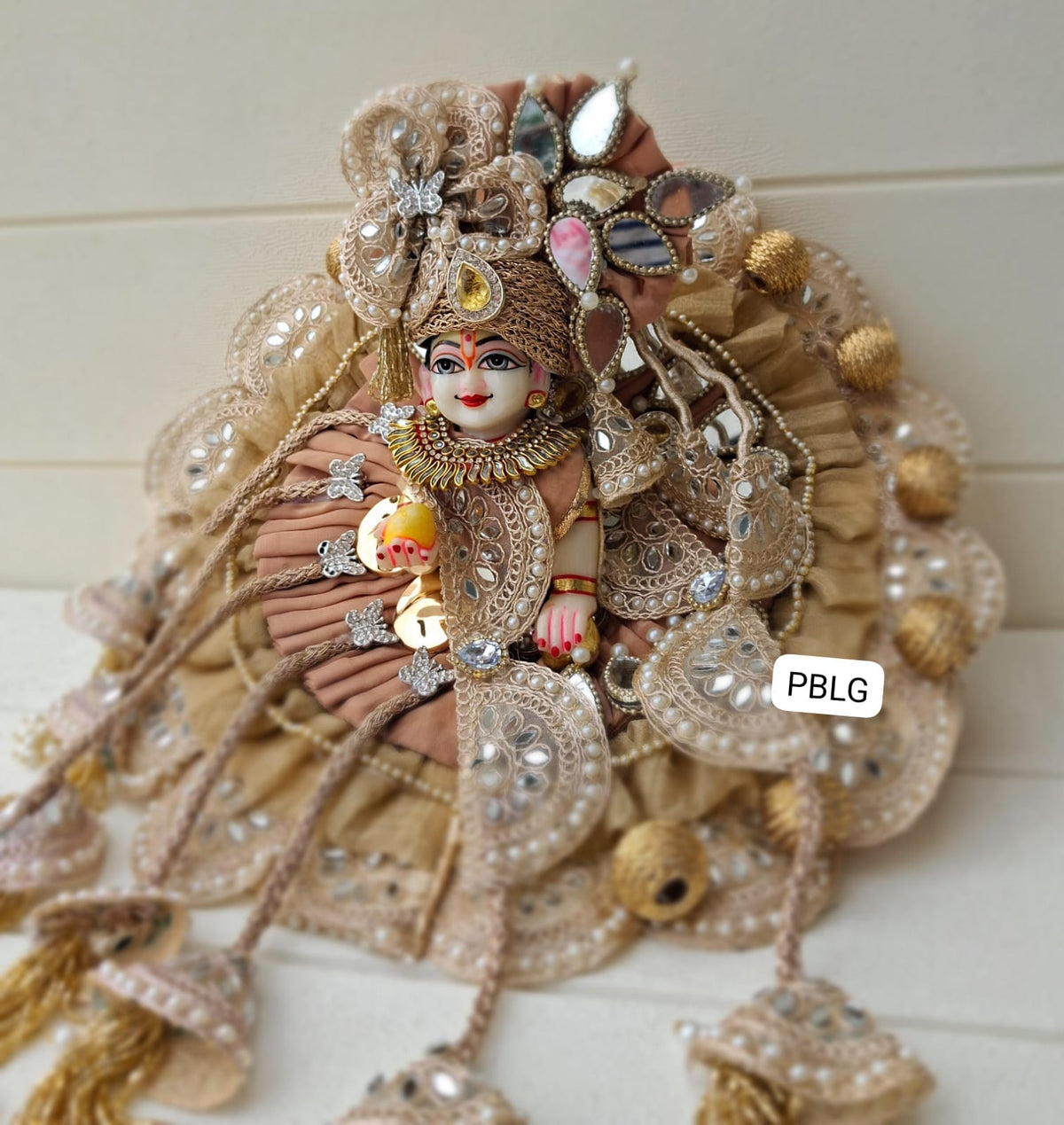 Golden dress with pagdi and patka