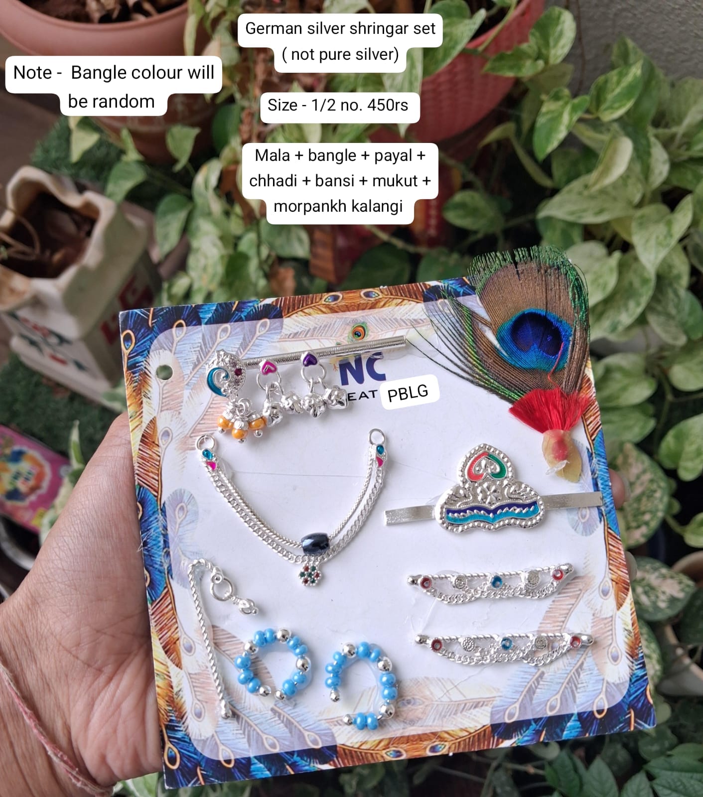 German silver shringar sets