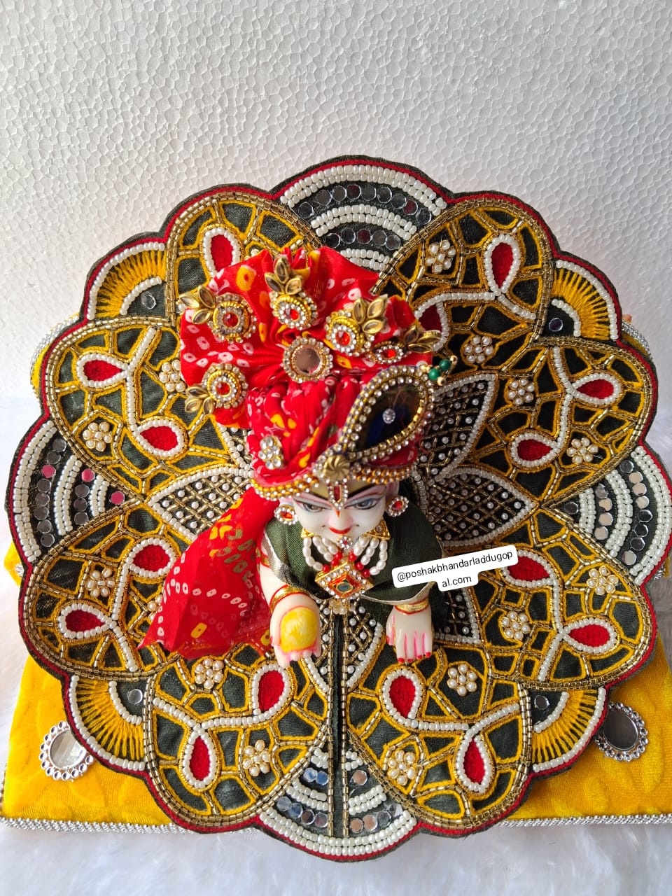 Heavy handwork dress with pagdi