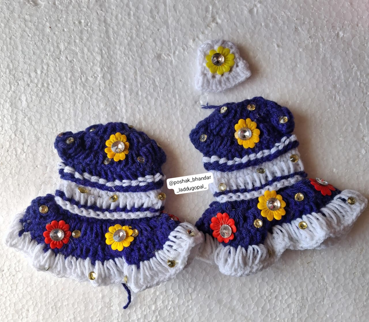 3 inch radhakrishna dress