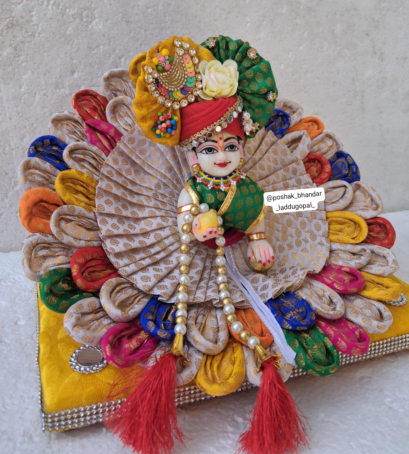 Banarsi multicolour dress with pagdi and patka (5/6/7 no. )