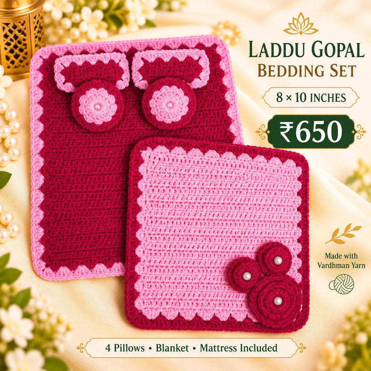 Laddugopal bedding set best quality