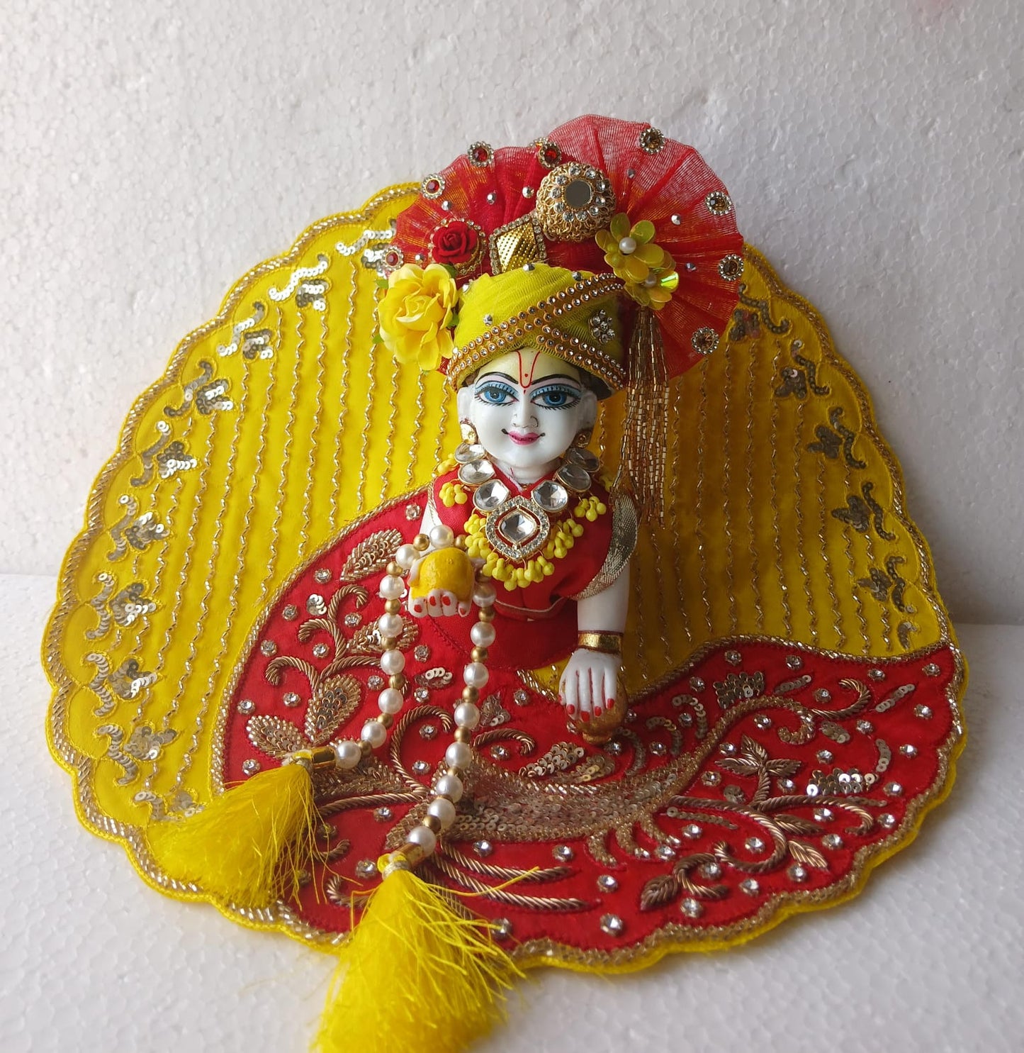 Heavy handwork dress with pagdi