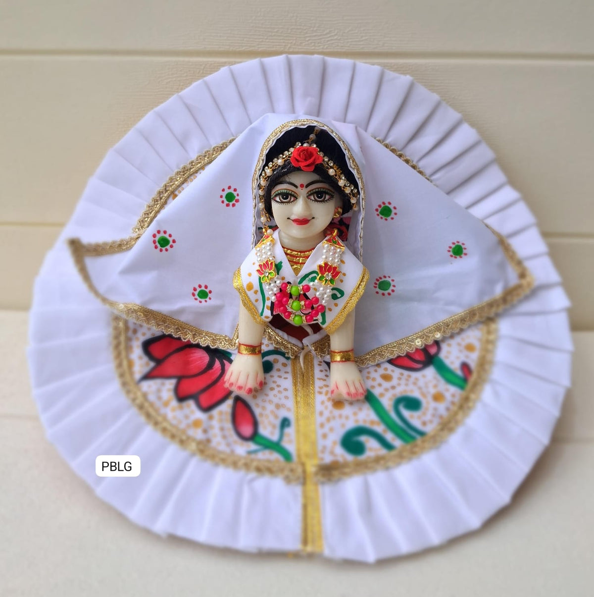 Radharani handpainted dress with duppata