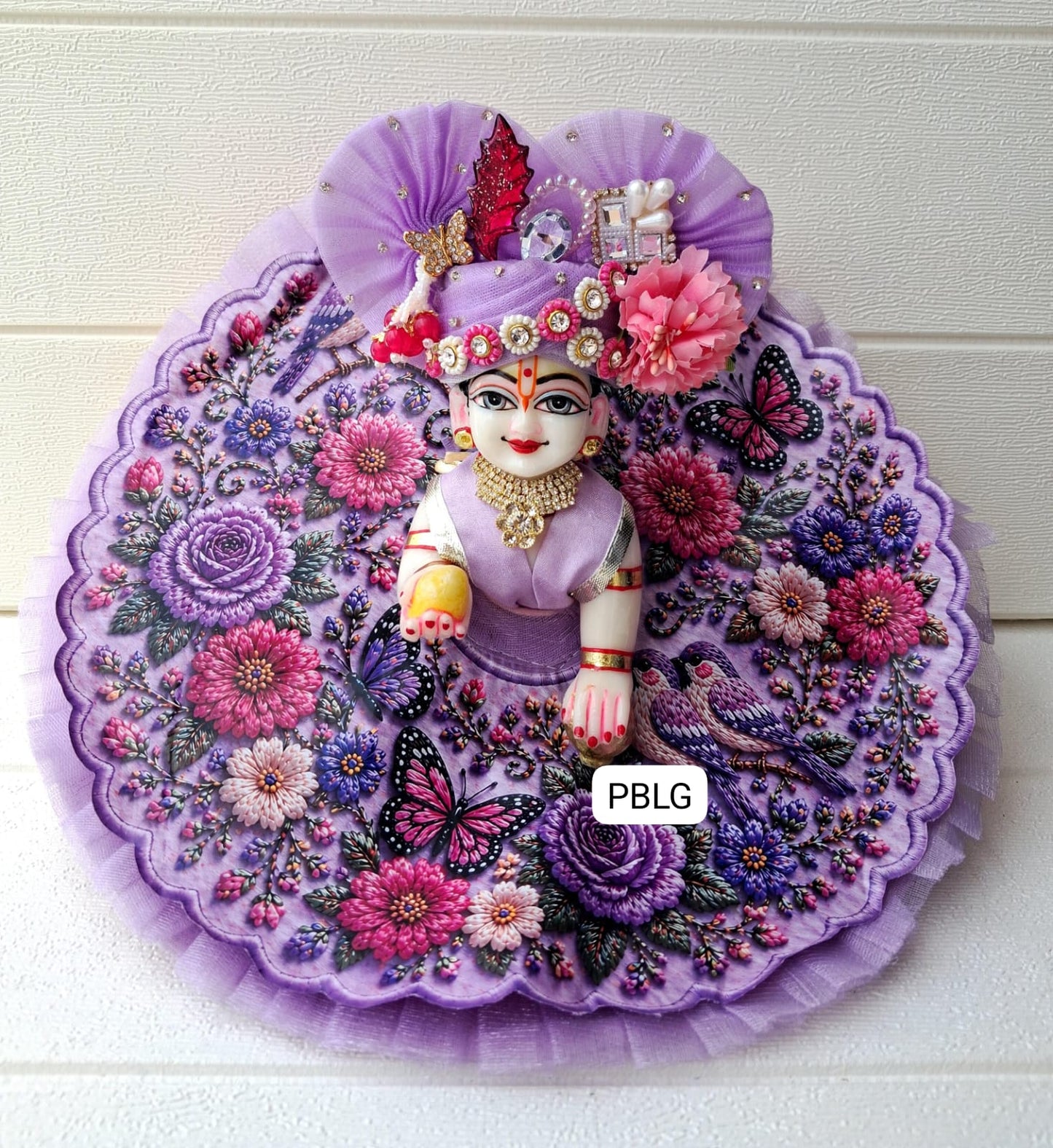 3D digital print dress with pagdi