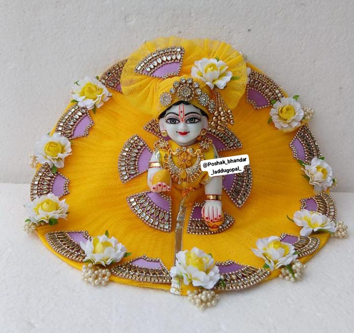 Classic colour combination dress with pagdi