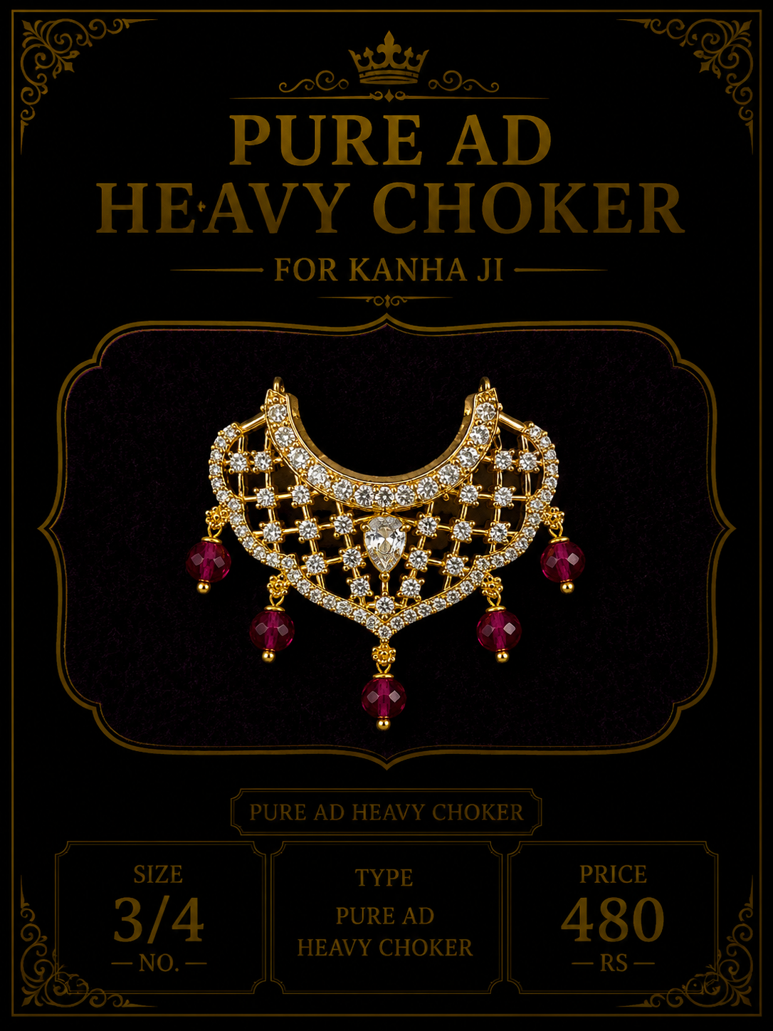 Premium pure ad heavy choker