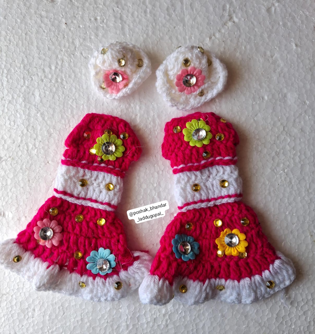 3 inch radhakrishna dress