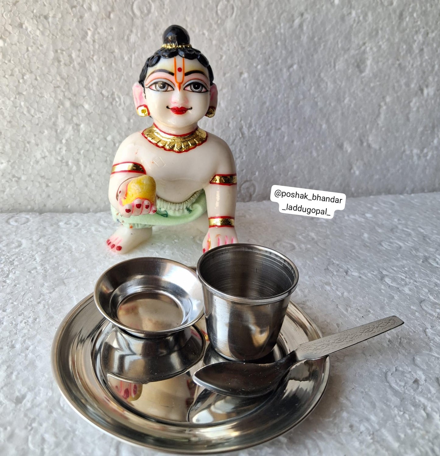 Steel thali plate