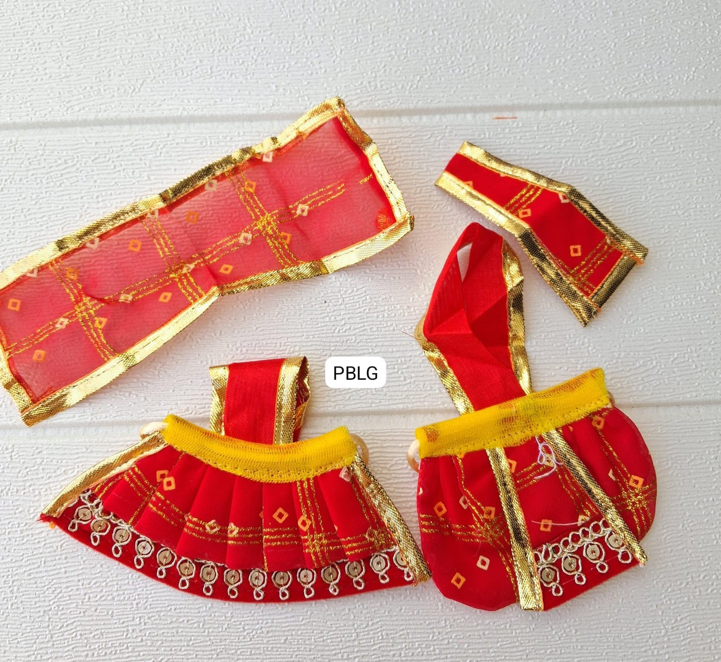 2 inch lehnga size laxmi ganesh set