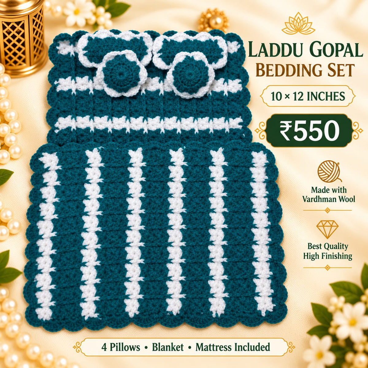 Laddugopal bedding set best quality