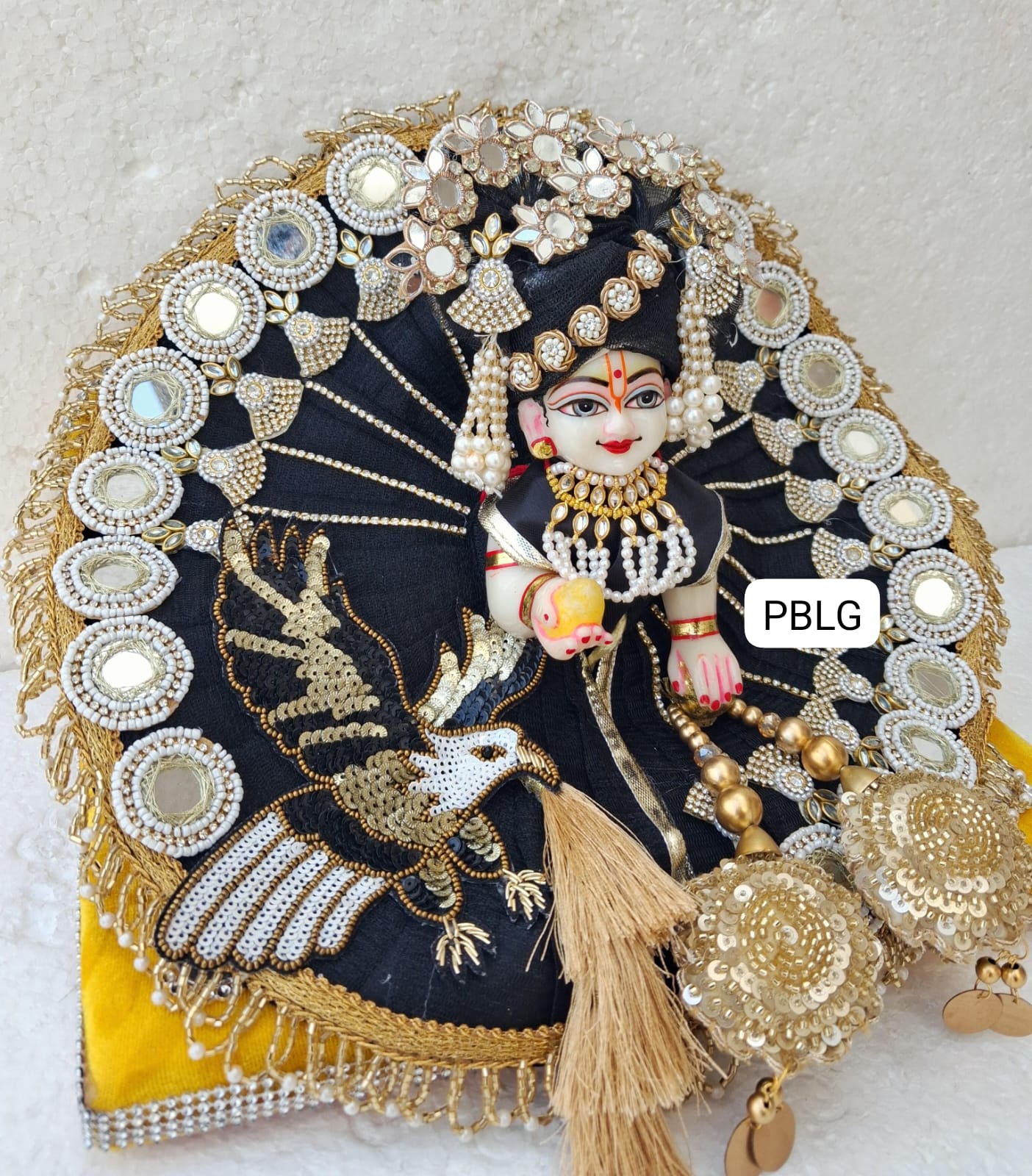 Bird poshak for Thakur ji