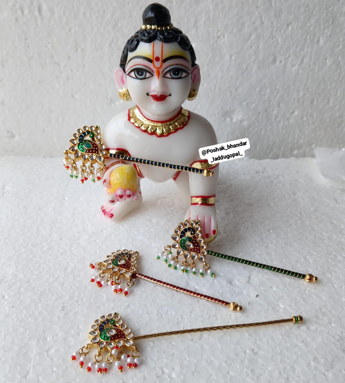 Heavy kundan work Bansi