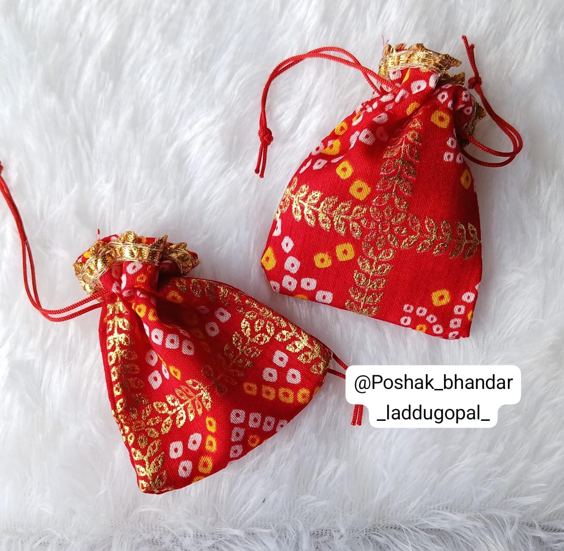 Potli / purse for radha ji