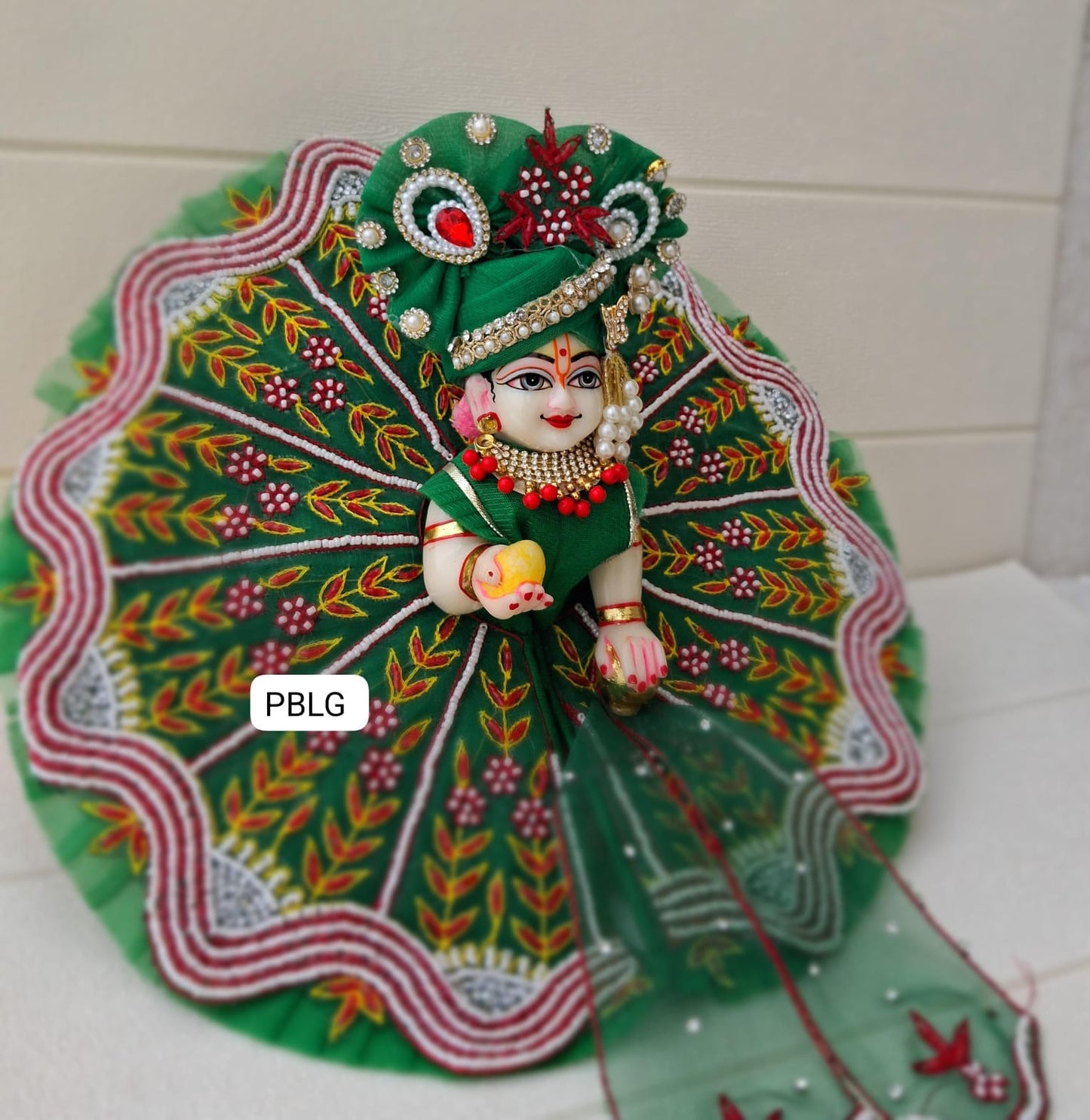 Heavy handwork dress with pagdi and patka