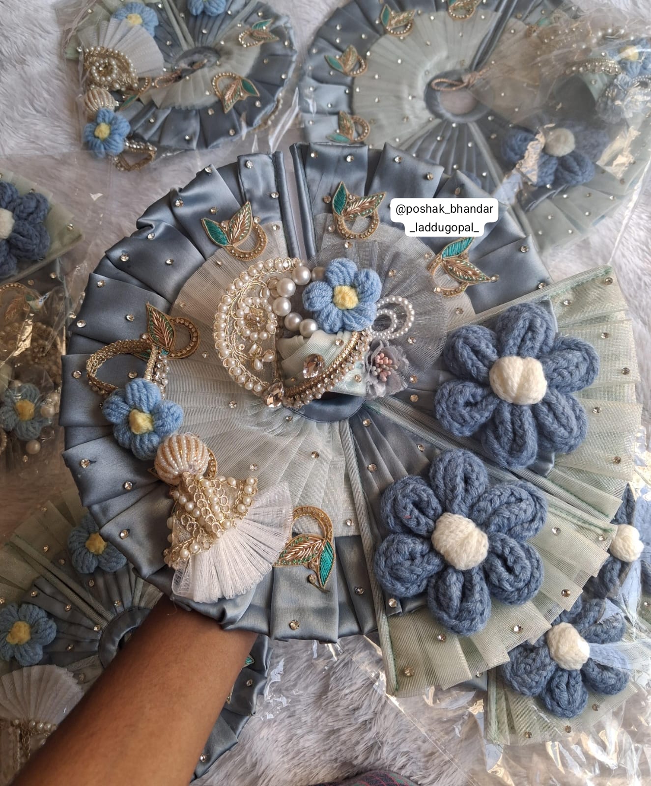 Heavy crochet flower dress