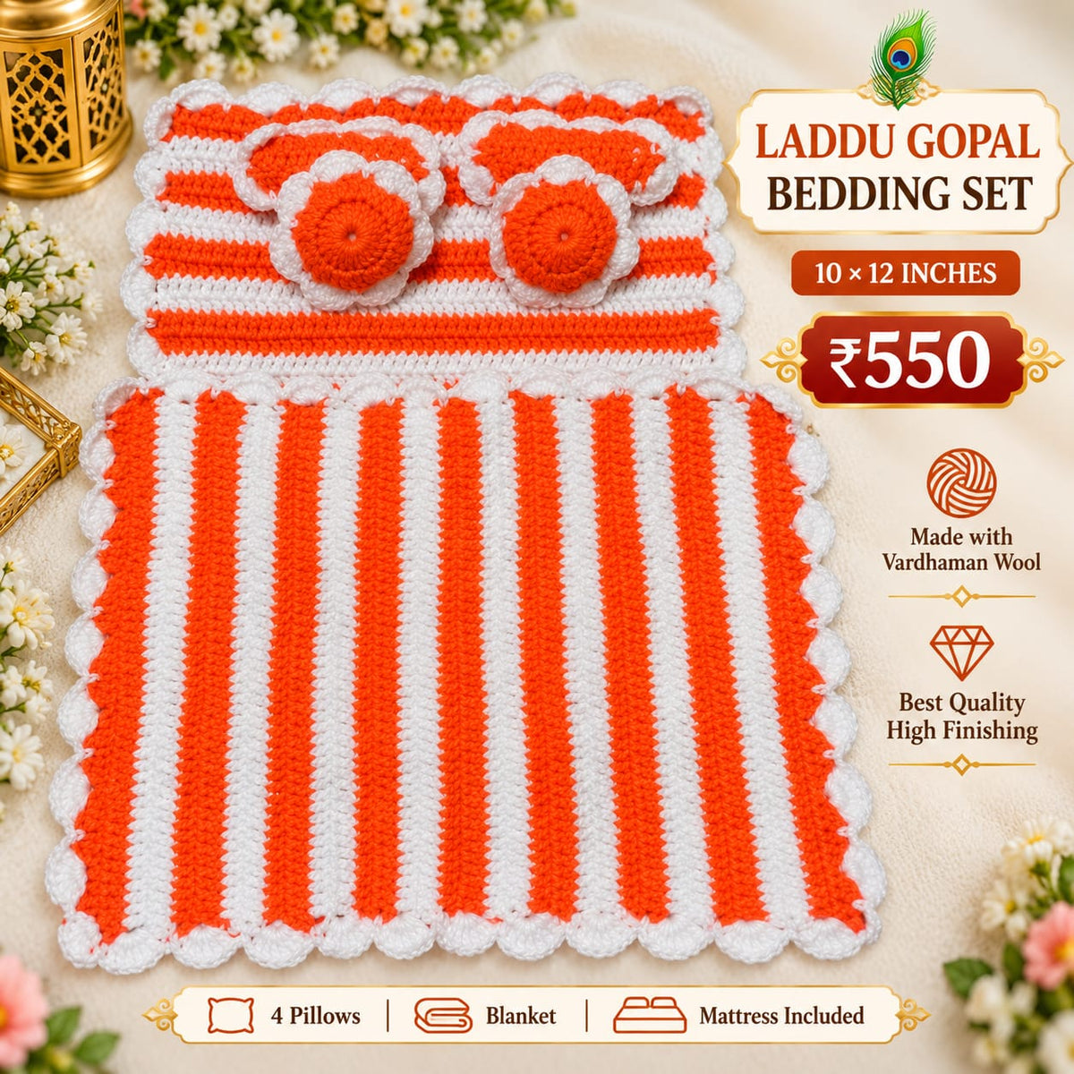 Laddugopal bedding set best quality