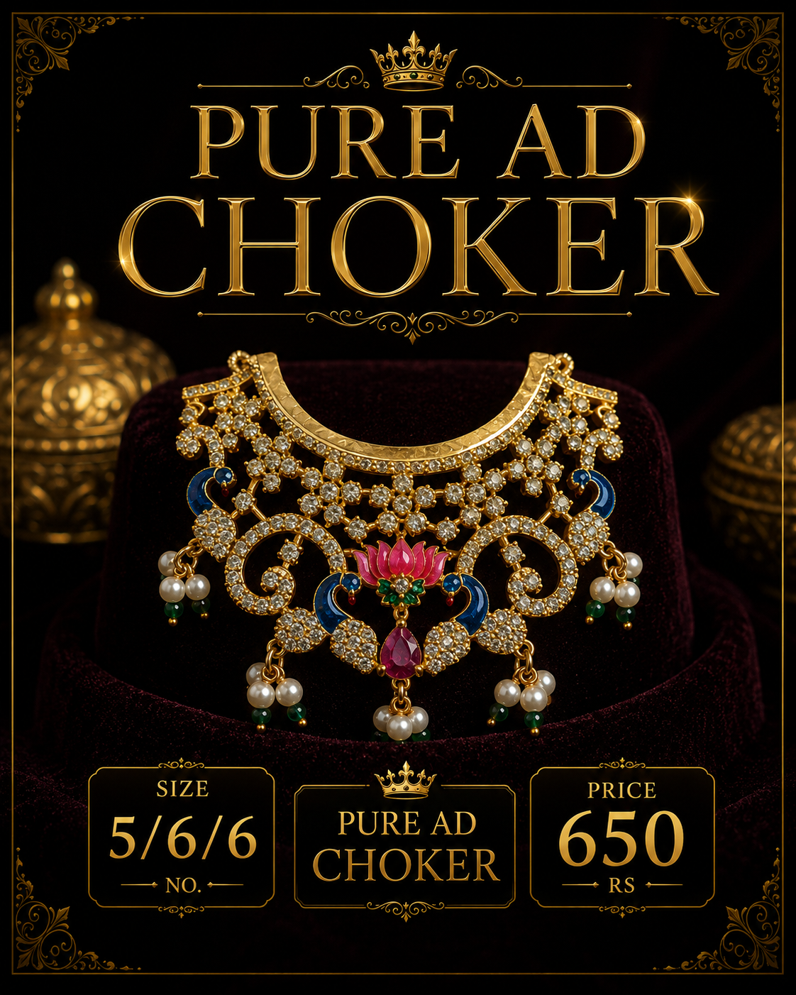 Pure ad heavy lotus choker