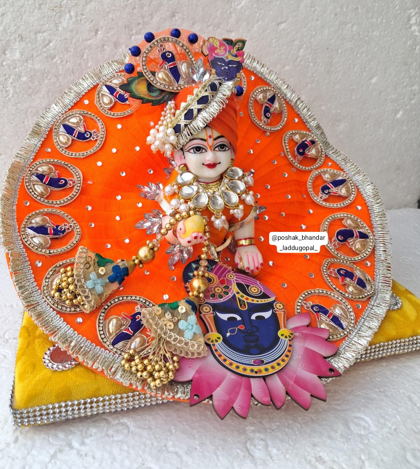 Shreenath ji special dress with pagdi 5 to 7 no.