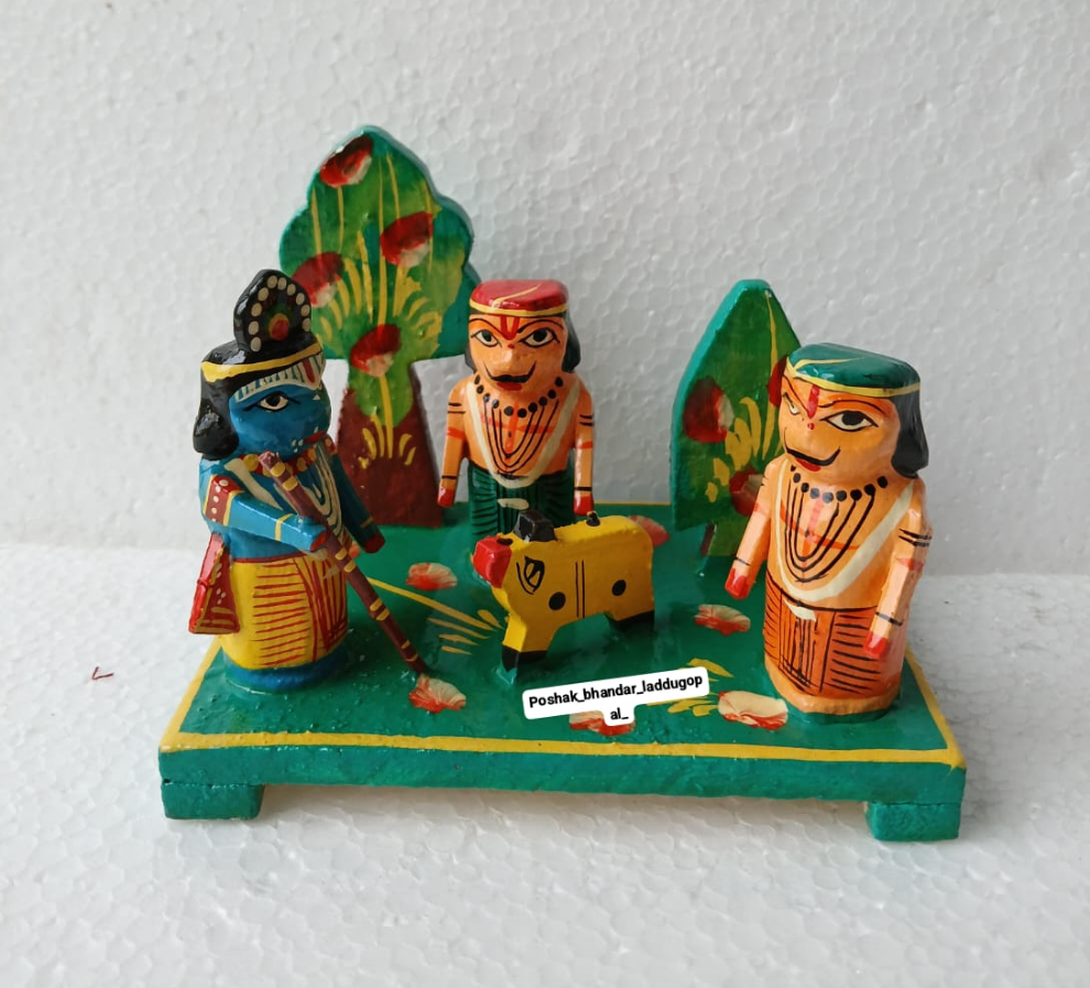 Gau charan leela ( wooden)