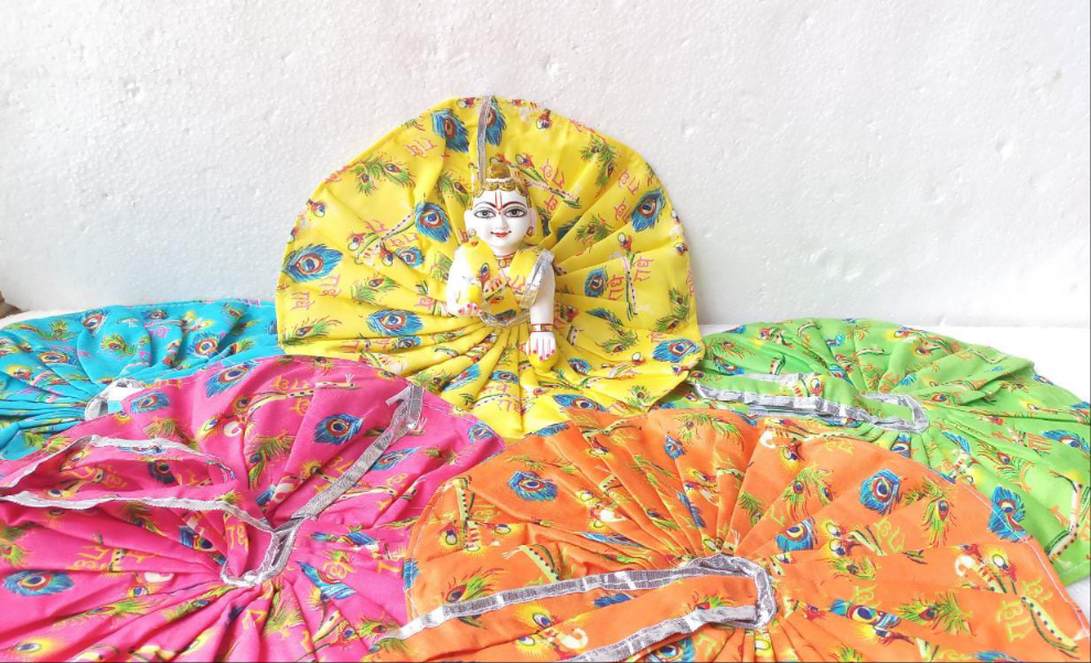 Morpankh print cotton dress