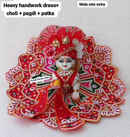 Handwork dress with heavy pagdi