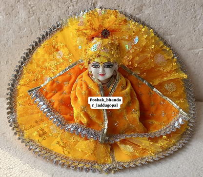 Dress with velvet shawl