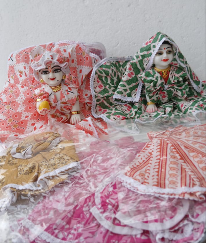 Pure cotton dress for radha ji