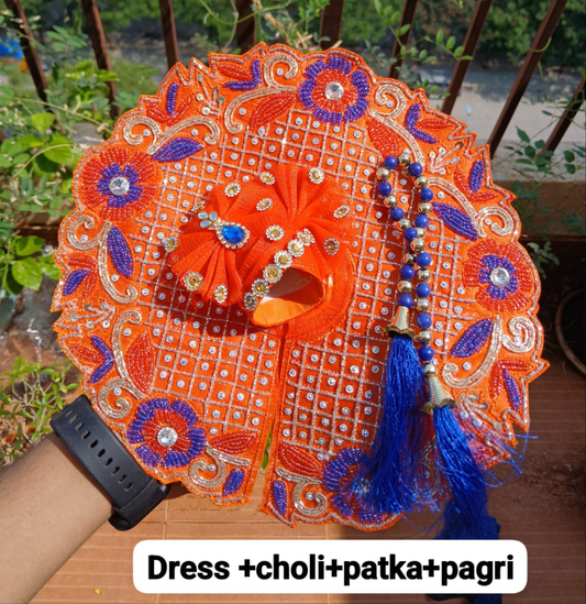Handwork dress with pagdi