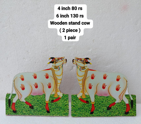 Wooden stand cow