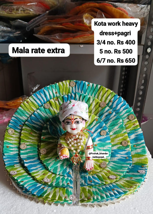 Kota work dress with pagdi