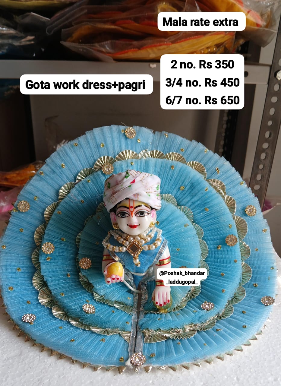 Gota work dress with pagdi