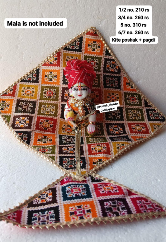 Kite dress with pagdi